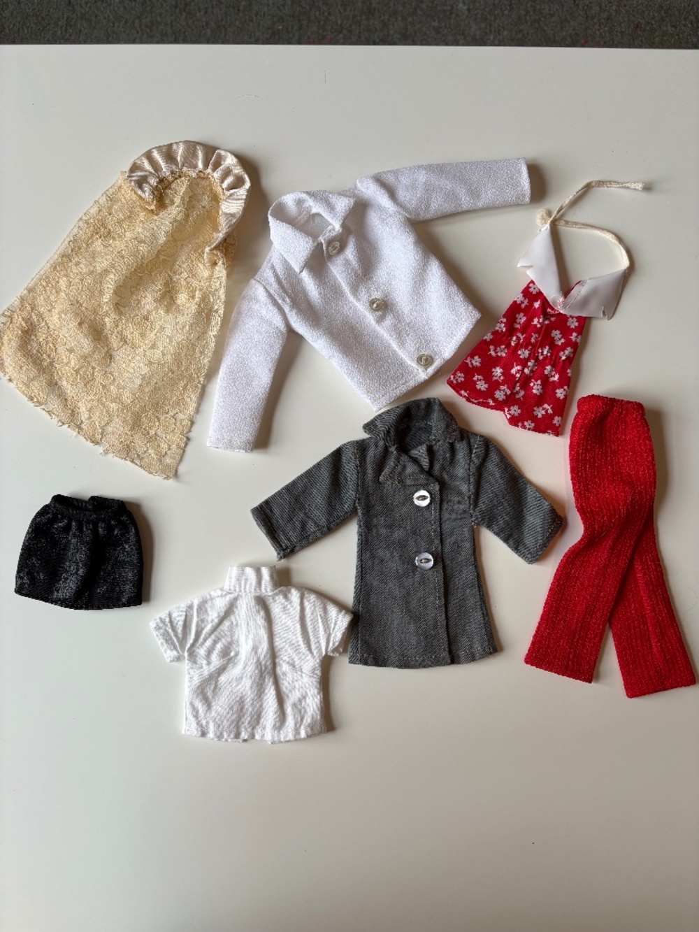 Vintage Barbie and Ken Doll Size Clothing Items